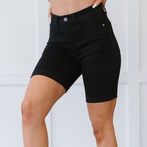 Judy Blue Jade Full Size High-Rise Bermuda Shorts